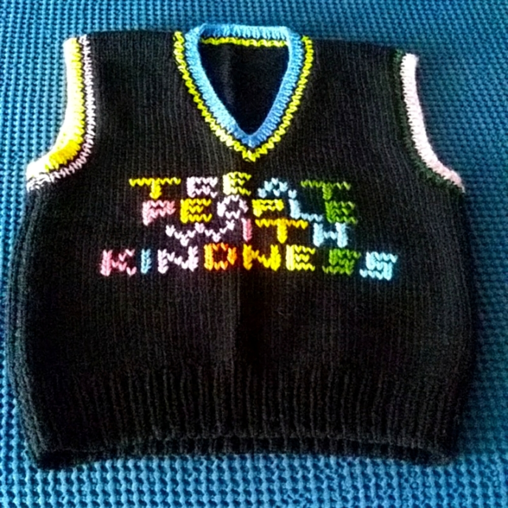 Beautiful hand made tank top size small
